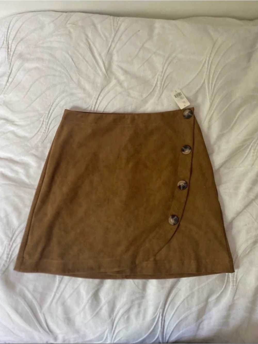 Maeve Faux Suede Mini Skirt by Anthropologie